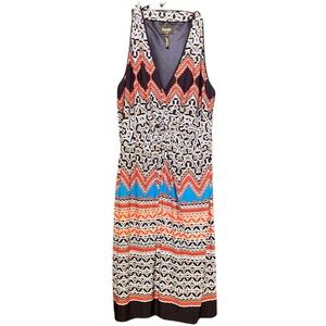 Laundry by Shelli Segal Summer Dress. Size 12.  Multicolor vibrant pattern.
